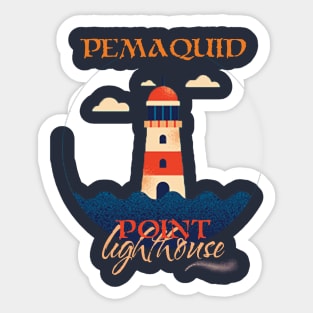 Pemaquid point lighthouse Sticker